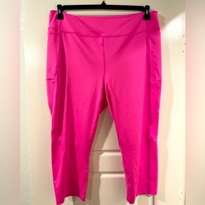 Pink TekGear 2X Workout Capris.